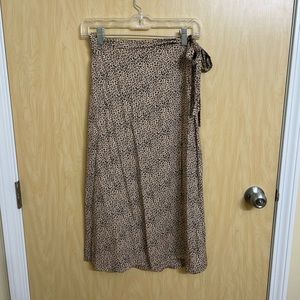 Never worn – boutique leopard print wrap skirt